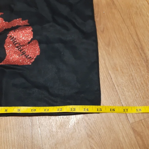 Michigan Tote Bag w/Red Sparkle Decal NWOT - Picture 3 of 4